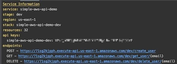 API key
