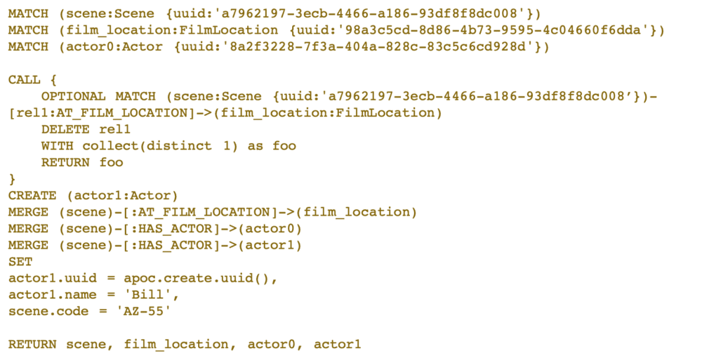 Neo4j Cypher example 1