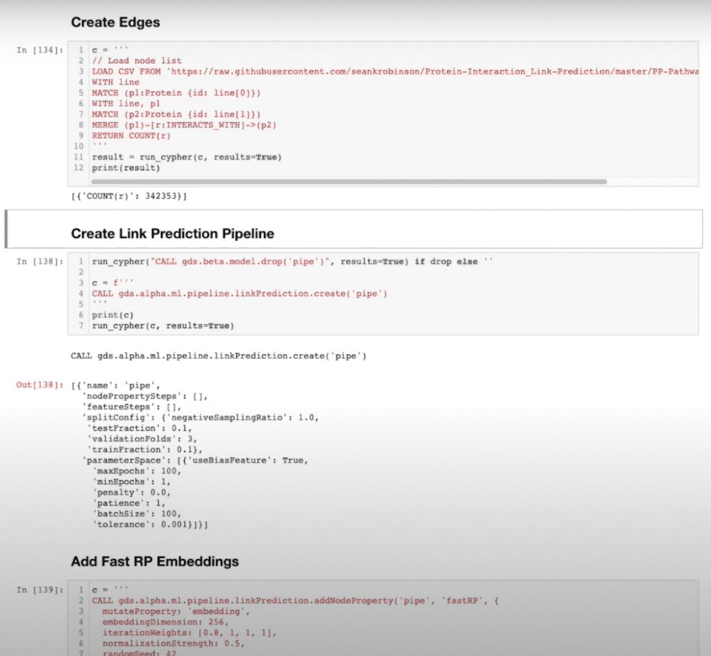 Link prediction with Python: Creating nodes and edges