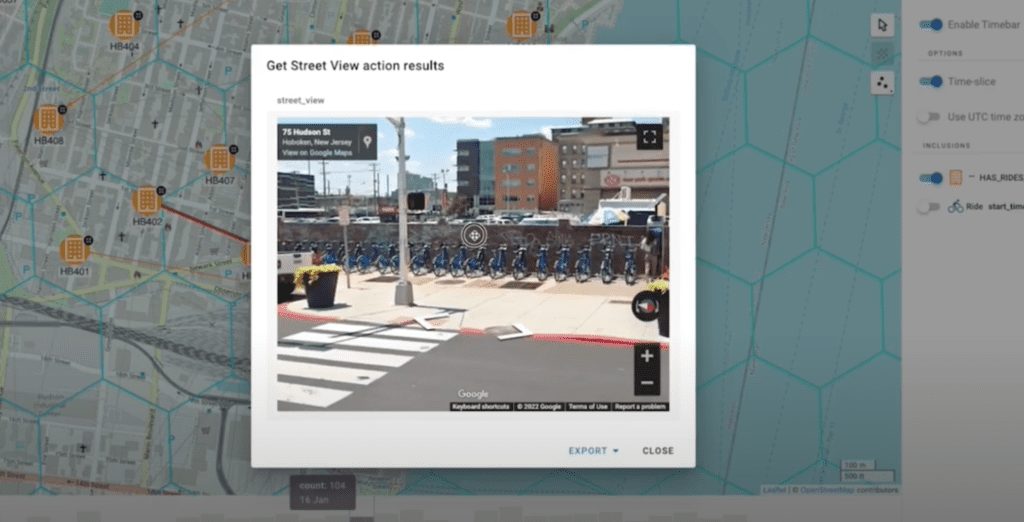 google street example hoboken